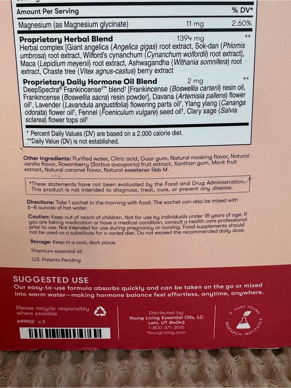 Young Living Daily Hormone Essentials 27 Individual Packs- Free Shipping - Picture 6 of 8